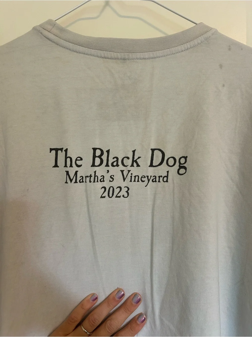 The Black Dog white T-shirt Marthas Vineyard 2023